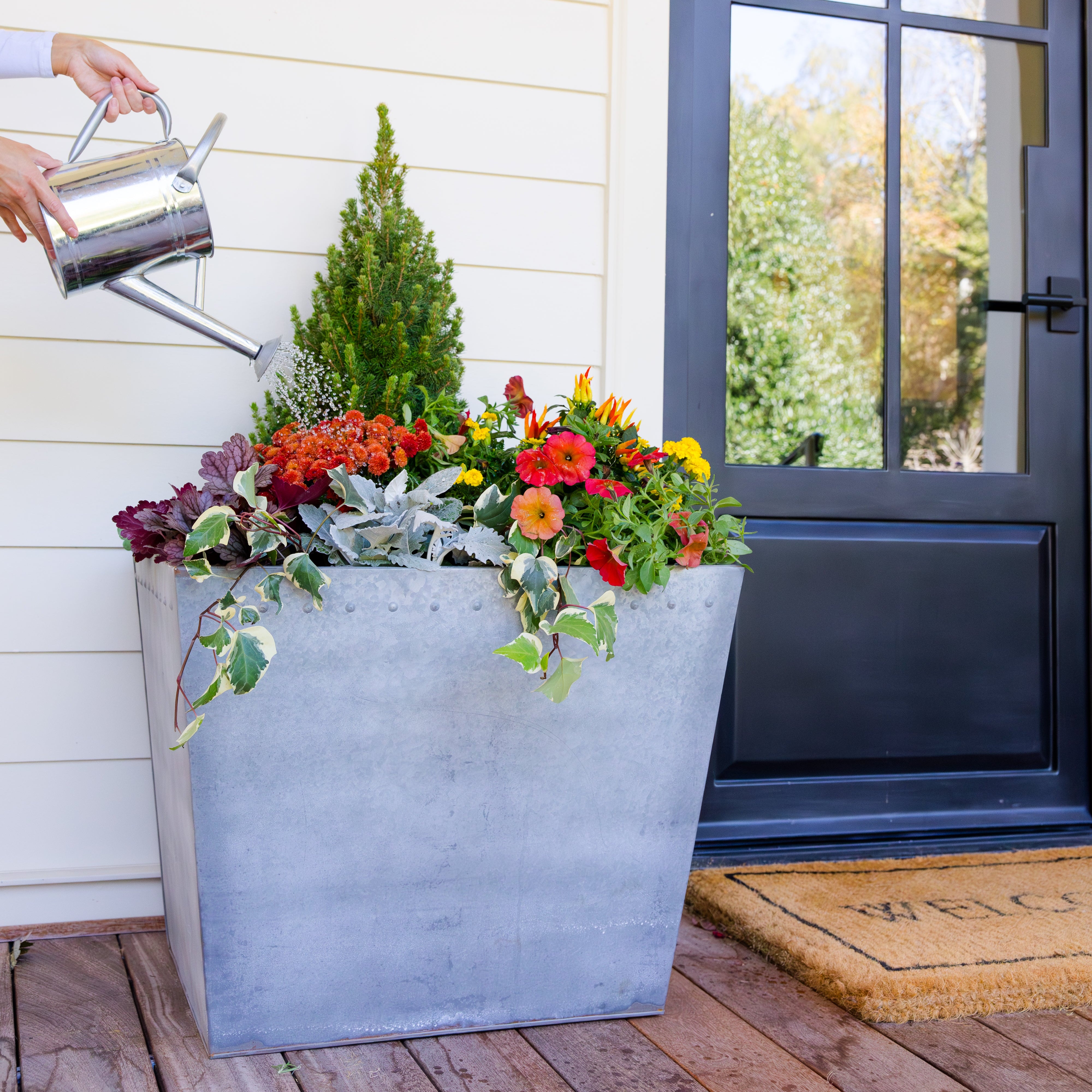 Rustic Rectangle Water Trough Planter